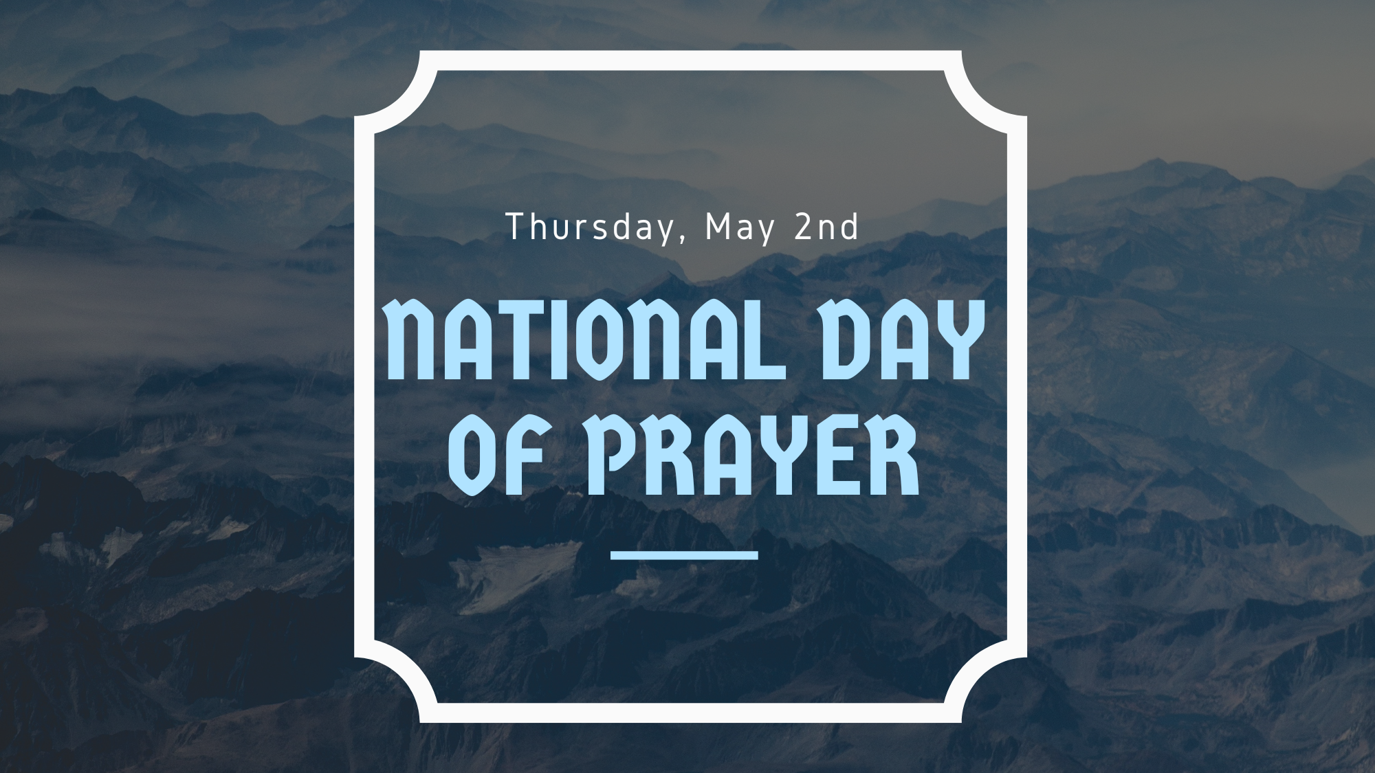 National Day of Prayer promotional banner